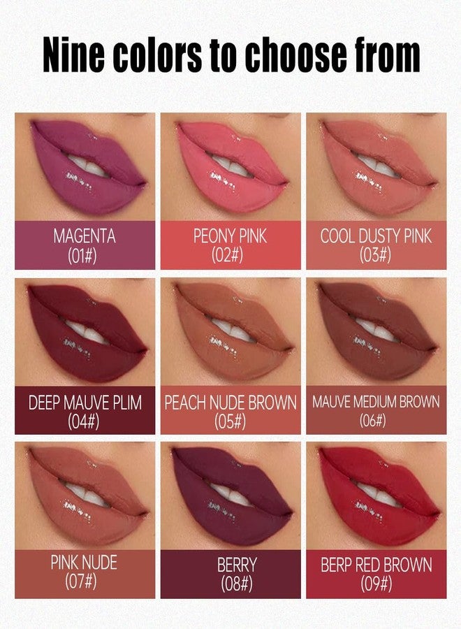 Hxssll Nourishing High-Shine Lip Gloss,Hydrating & Moisturizing Lip Tint, Non-Sticky, Long-Lasting Glossy Lip Stain,Softens & Plumps Lips for Smooth,Gentle Formula for Dry Lips 03#Cool Dusty Pink - Image 2